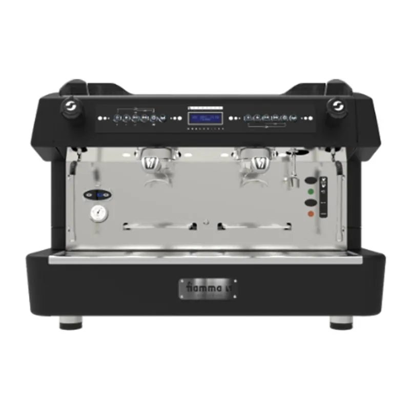 Fiamma Compass 2 Double Boiler Tall Cup Espresso Kahve Makinesi, Turbo Steam, 2 Gruplu, Siyah