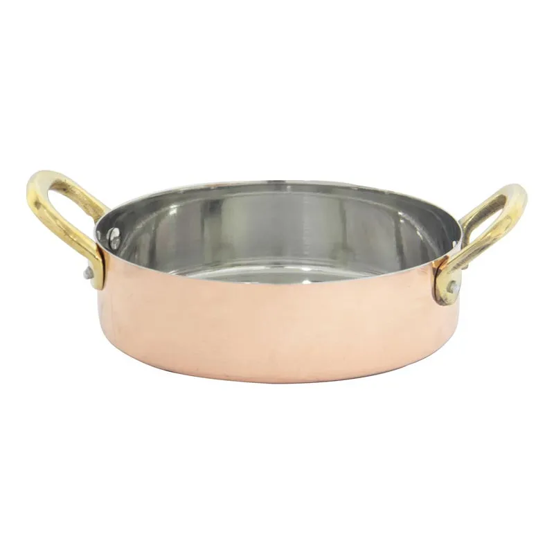 Gurmeaid İçi Paslanmaz Mini Sos ve Kızartma Tenceresi, 13.5 cm, Bakır