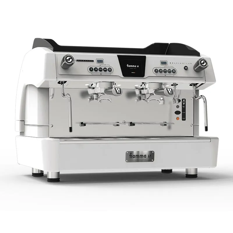 Fiamma Compass 2 Multiboiler Tall Cup Espresso Kahve Makinesi, 2 Gruplu, Beyaz