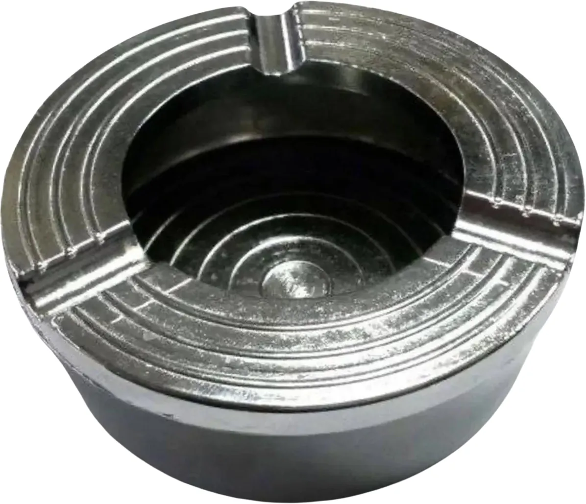 Yuvarlak Zamak Küllük, 8 cm, Krom
