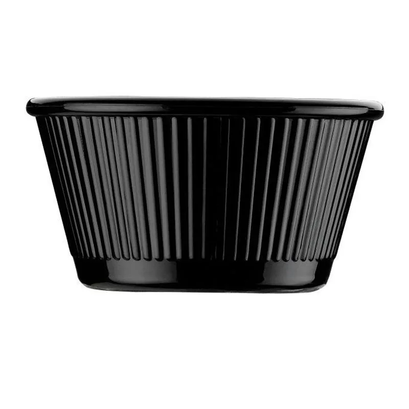 Bora Plastik Yuvarlak Mini Sosluk, Polikarbonat, 7x3.5 cm, Siyah