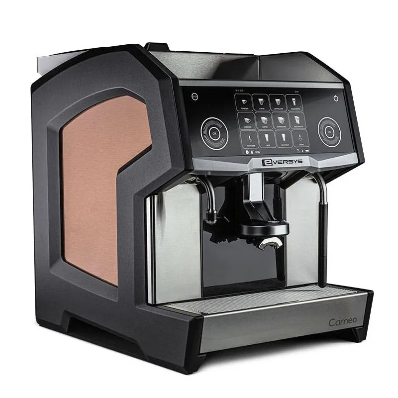 Eversys Cameo Classic C2MS Süper Otomatik Espresso Makinesi, Otomatik Süt Sistemli, Earth