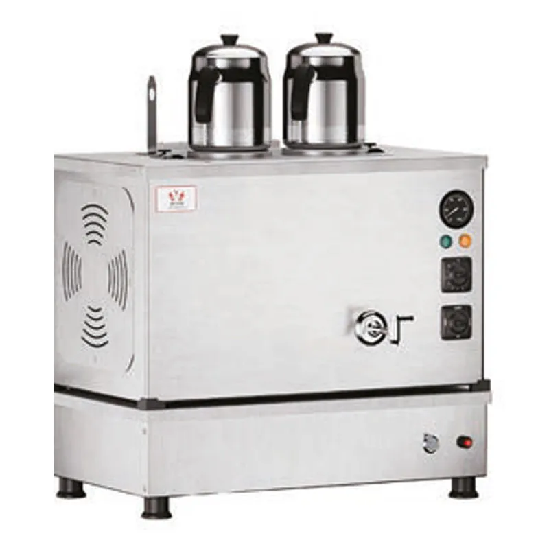Anka Pro Kompakt Full Otomatik 2 Demlikli Çay Kazanı, 20 L, Elektrikli+Gazlı, Inox