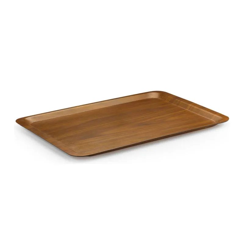 Tria EC3753SWM Eko Mat Yüzey Kraft Dikdörtgen Tepsi, 37x53 cm, Ceviz