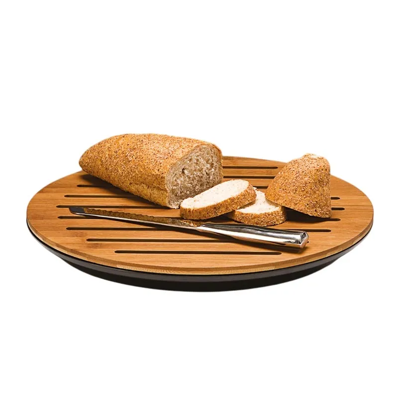 Zicco ZCP-610 Polikarbon Altlı Ekmek Kesme Tahtası, 42 cm, Siyah