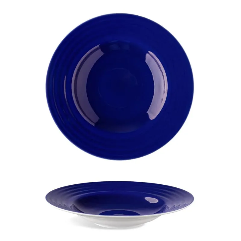 Lilien Indigo Makarna Tabağı, 27 cm, Mavi