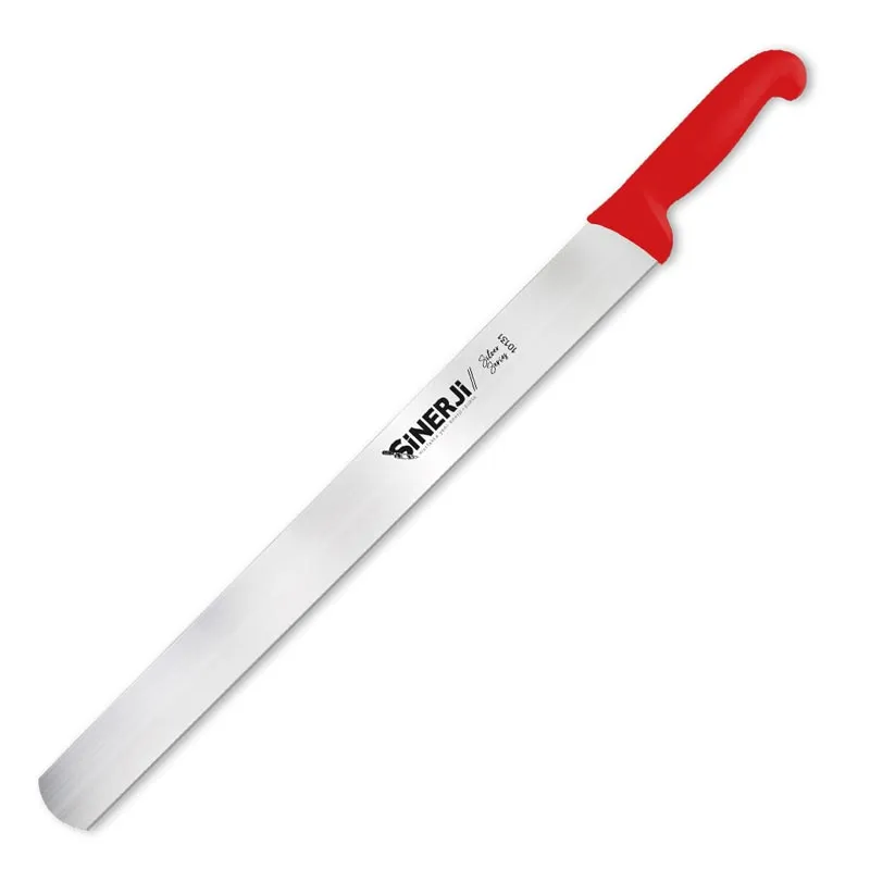 Sinerji Silver Plastik Saplı Döner Bııçağı, 55 cm, Kırmızı