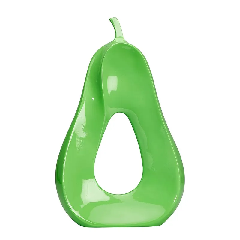 Biradlı GRV-G557 Dekoratif Delikli Armut, 25x9x40 cm, Yeşil