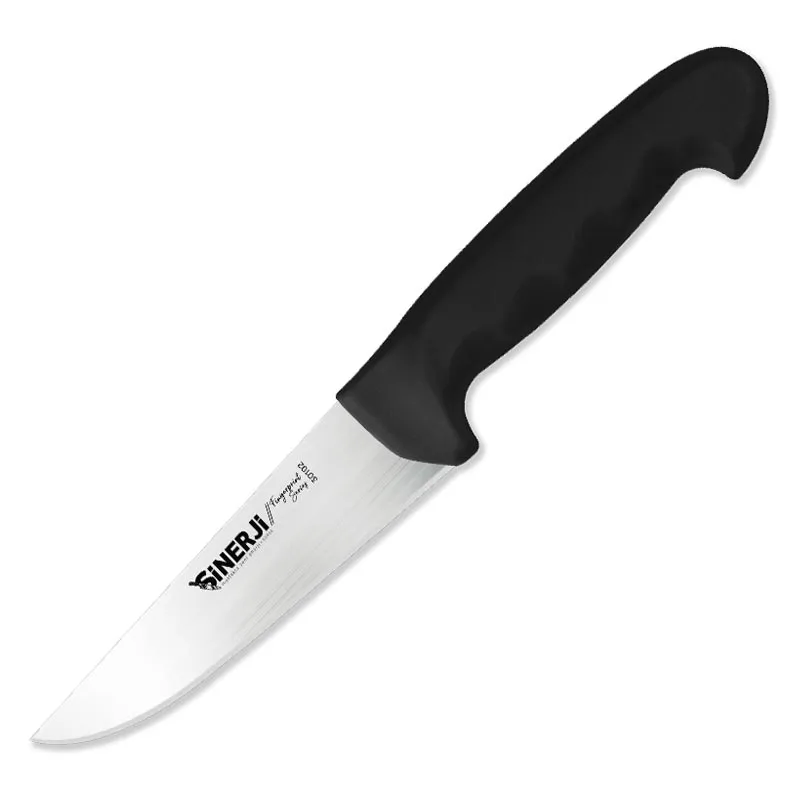 Sinerji Fingerprint No 2 Plastik Saplı Kasap Bıçağı, 16.5 cm, Siyah