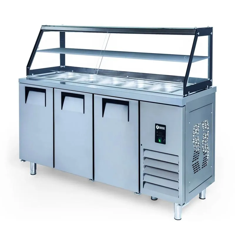 Iceinox STS G 515 Camlı Servis Buzdolabı, 3 Kapılı