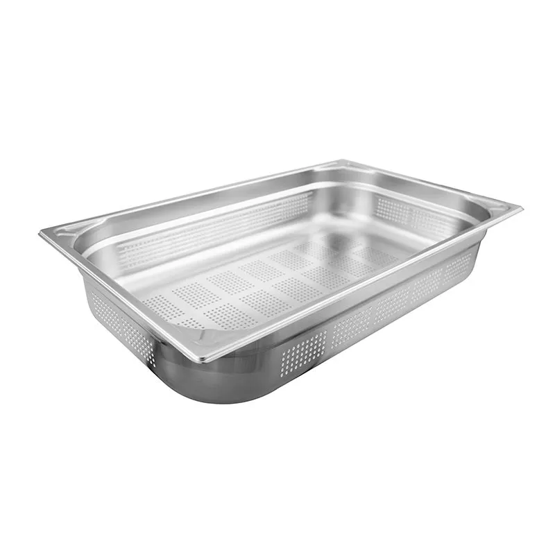 Öztiryakiler GN 1/1-100 mm Köşe Desenli Delikli Gastronorm Küvet
