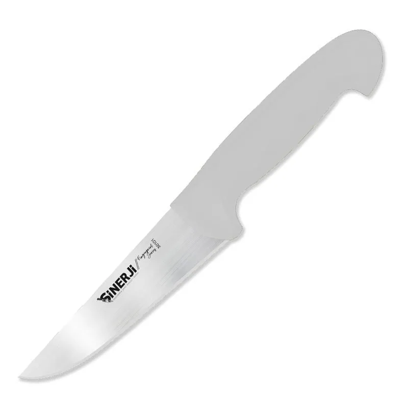 Sinerji Fingerprint No 1 Plastik Saplı Kasap Bıçağı, 14.5 cm, Beyaz