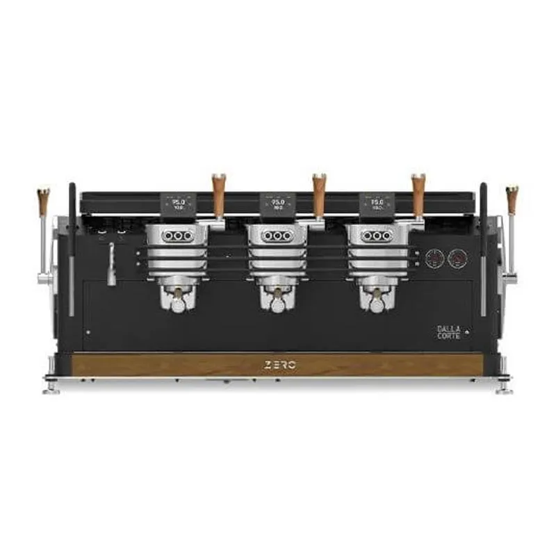 Dalla Corte Zero Barista Espresso Kahve Makinesi, 3 Gruplu, Siyah Ceviz