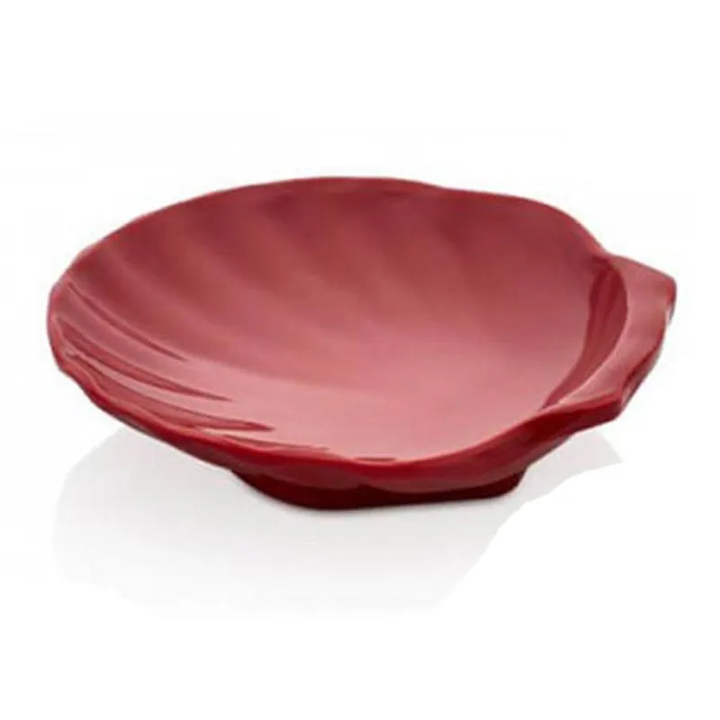Külsan Thermoset Ramekin, Minimal, İstiridye Model, 10.5 cm, 80 ml, Kırmızı