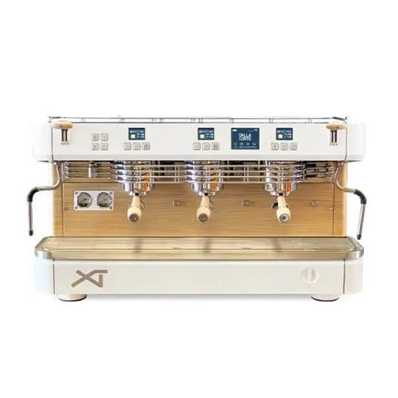 Dalla Corte XT Classic Espresso Kahve Makinesi, 3 Gruplu, Beyaz Meşe