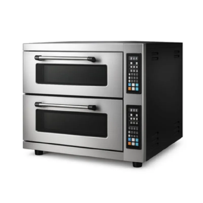By Kitchen DPO-502 24 cm x 8 Pizza Kapasiteli Çift Katlı Pizza Fırını, Elektrikli