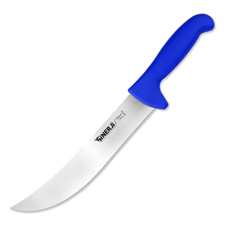 Sinerji Protrend No 3 Plastik Saplı Kıvrık Et Doğrama Bıçağı, 27 cm, Mavi