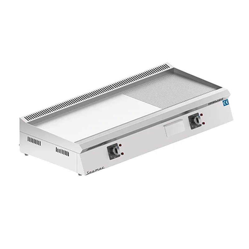 Seamac EPD120 Özel Seri Yarı Oluklu Sac Izgara, 120 cm, Elektrikli