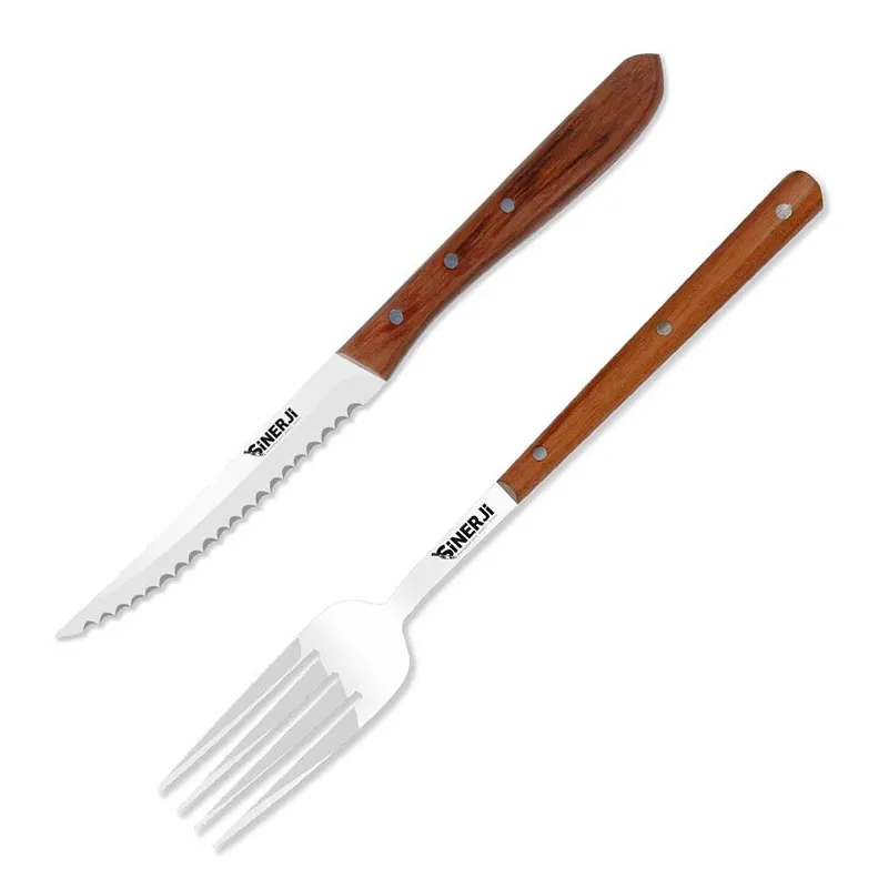 Sinerji Wooden 2'li Steak Seti