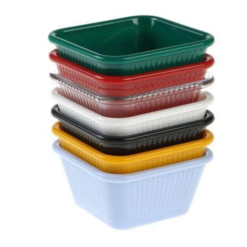 Bora Plastik Kare Sosluk, Polikarbonat, 7x3.5 cm, Siyah