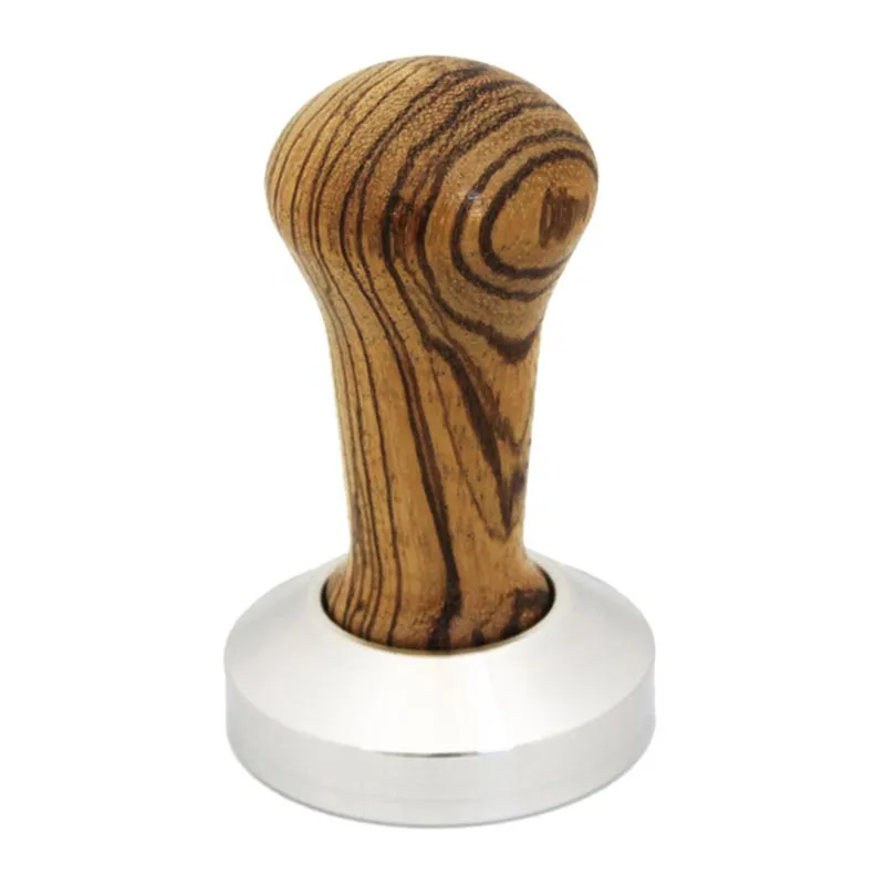 Zebrano Tamper, Ahşap Saplı, 58 mm