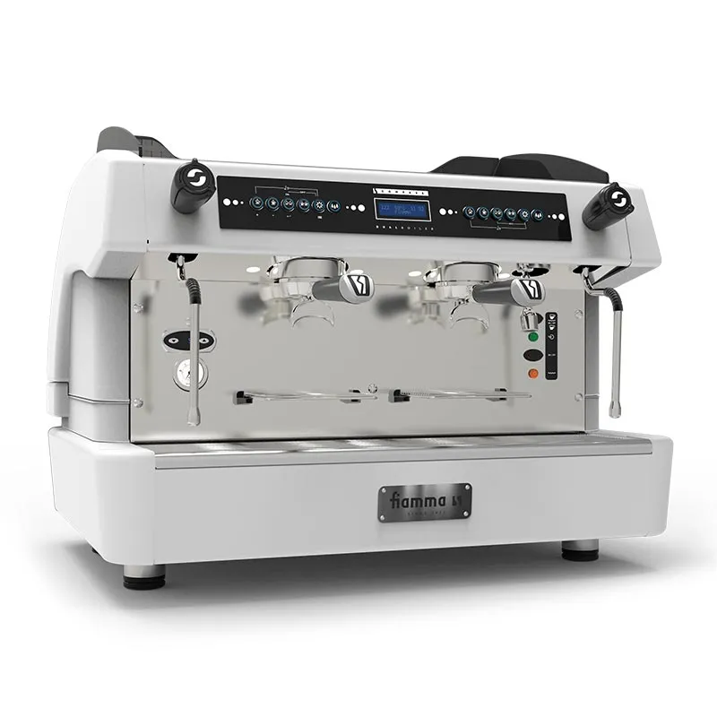 Fiamma Compass 2 Double Boiler Tall Cup Espresso Kahve Makinesi, 2 Gruplu, Beyaz