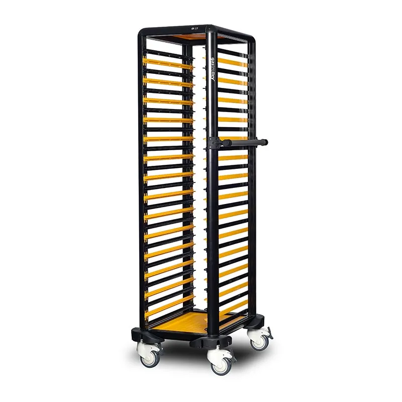 Gastrolley 150 Tekli Gastronorm Küvet Taşıma Arabası, Etrafı Açık, 53x71x174 cm