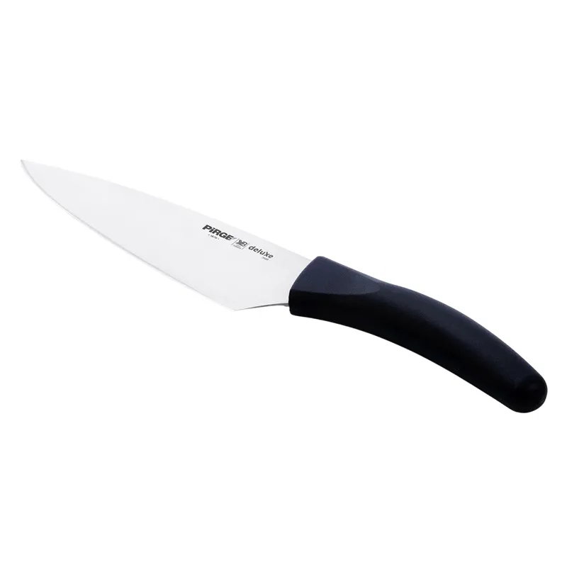 Pirge 71485 Deluxe Şef Bıçağı, 18 cm, Siyah