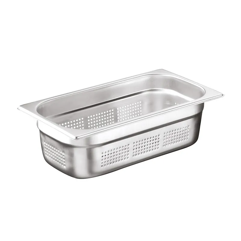 Öztiryakiler GN 1/3-65 mm Köşe Desenli Delikli Gastronorm Küvet