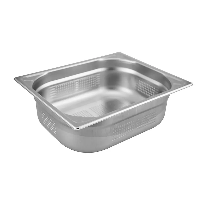 Öztiryakiler GN 1/2-200 mm Köşe Desenli Delikli Gastronorm Küvet