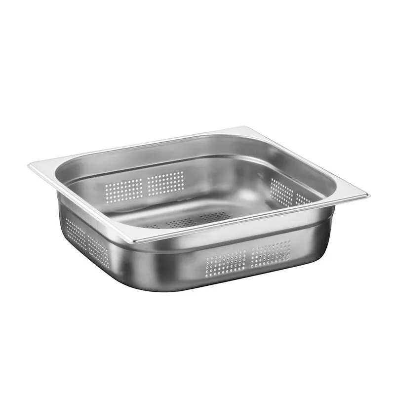 Bilge Inox GN 2/3-65 mm Paslanmaz Çelik Delikli Gastronorm Küvet