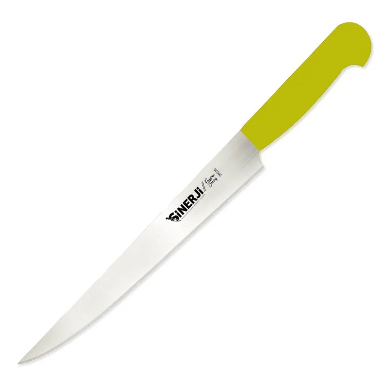 Sinerji Passion Plastik Saplı Lakerda Bıçağı, 25 cm, Sarı