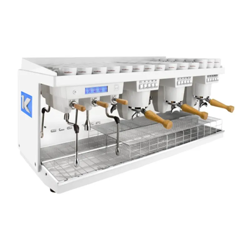 Elektra K-UP 3BW Tam Otomatik Espresso Kahve Makinesi, 3 Gruplu, Buz Beyaz