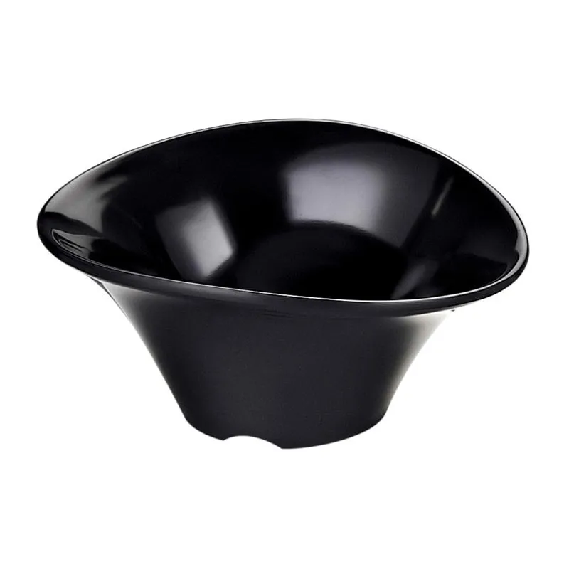 Biradlı BRD-516304 Açık Büfe Minimal Sos Tabağı, 10x8 cm, Siyah