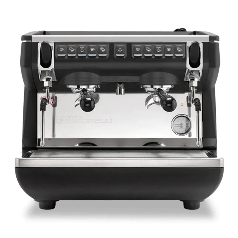 Nuova Simonelli Appia Life Compact Tall Cup Tam Otomatik Espresso Kahve Makinesi, 2 Gruplu, Siyah