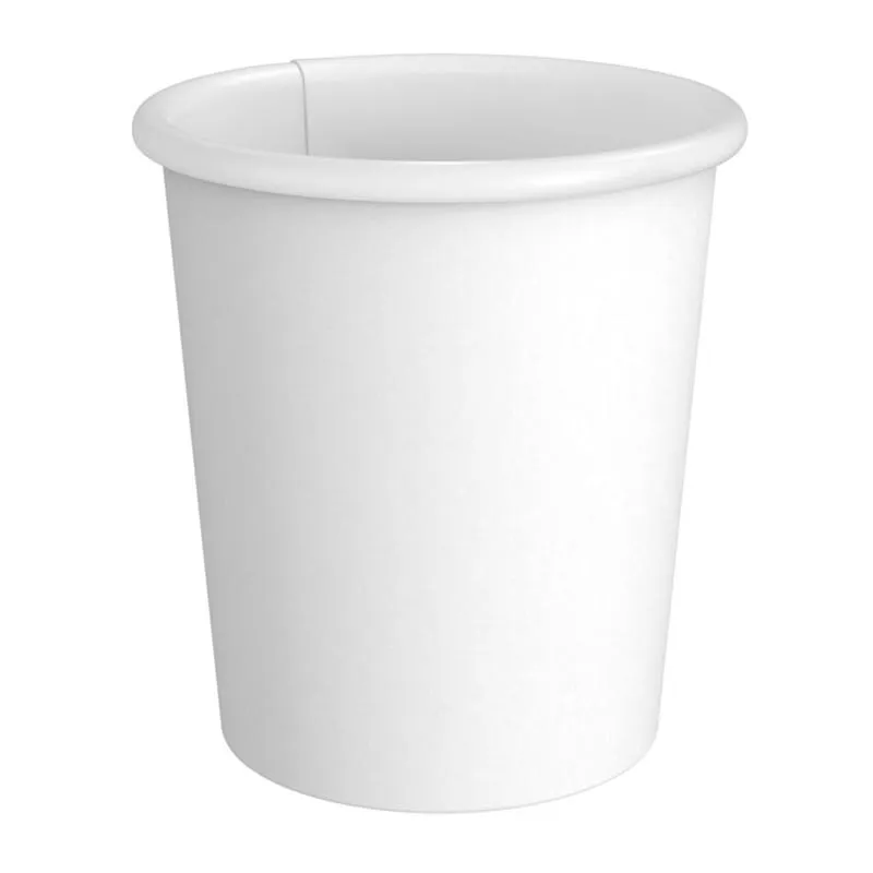 Cafemarkt Tek Katman Sıcak İçecek Karton Bardak, 4 oz, Beyaz
