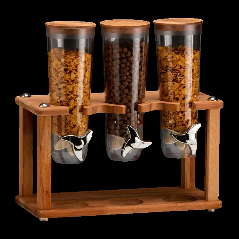 Zicco ZCP-783 Ahşap Standlı Cornflakes Aleti, 3'lü, 20x40x43 cm