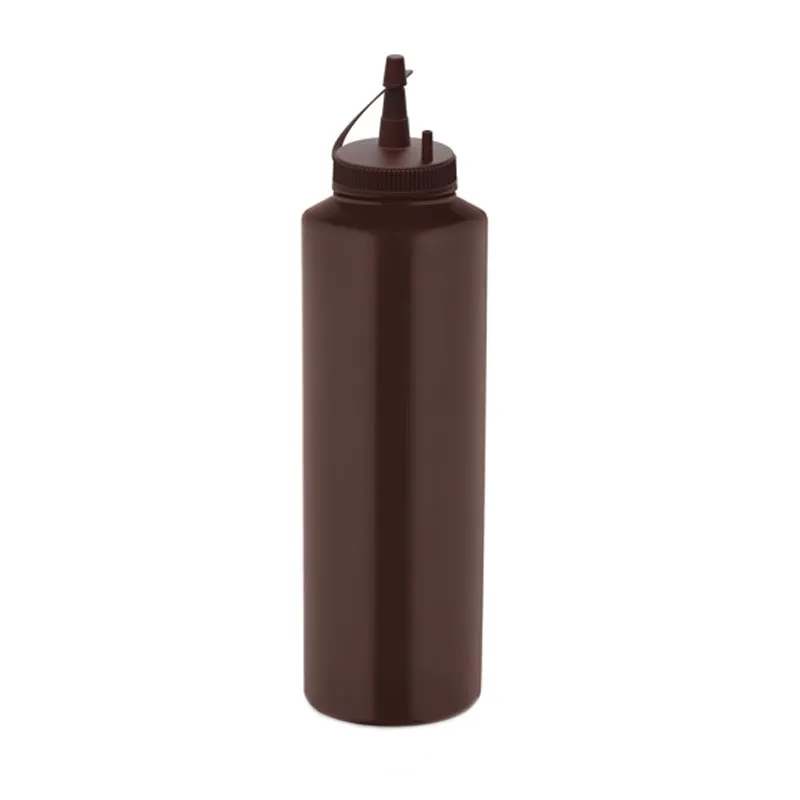 GastroPlast GPSC-1000 Kapaklı Fişek Sosluk, 1000 ml, Kahverengi