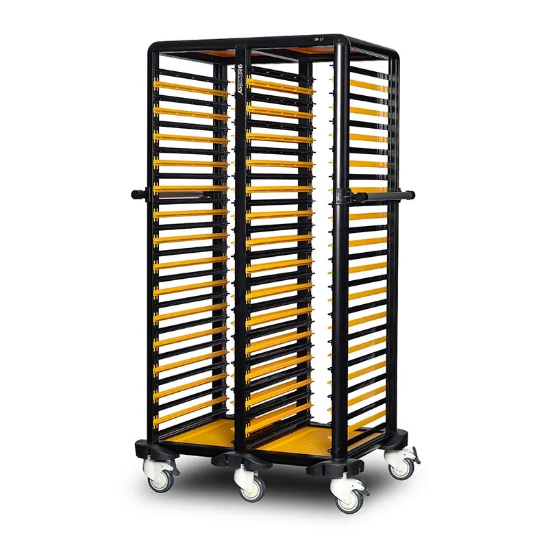 Gastrolley 150 İkili Gastronorm Küvet Taşıma Arabası, Etrafı Açık, 93x71x174 cm