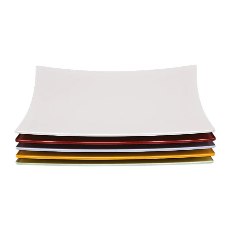 Zicco K-777 Melamin Kare Teşhir Tabağı, 35x35 cm, Beyaz