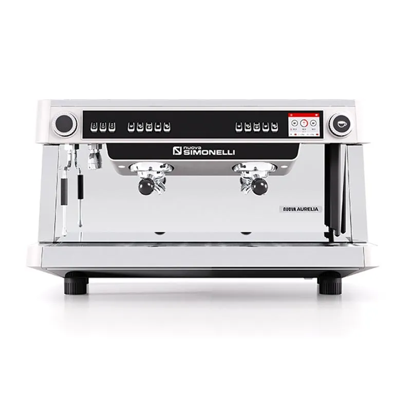Nuova Simonelli Nuova Aurelia XT Otomatik Dozaj Ayarlı Espresso Kahve Makinesi, 2 Gruplu, Beyaz