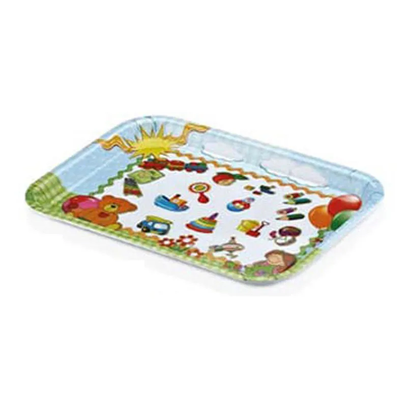 Külsan Thermoset Baby Life Bebek Tepsi, 31x23 cm, Mavi-Yeşil