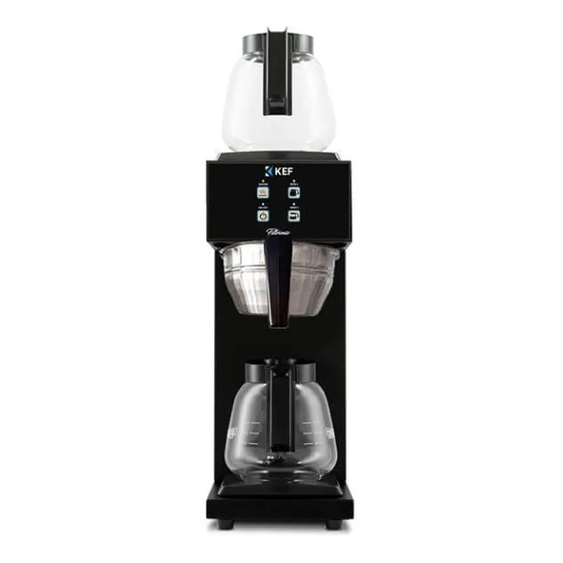 KEF Filtronic FLC 120-2 Çift Potlu Programlanabilir Filtre Kahve Makinesi, Siyah