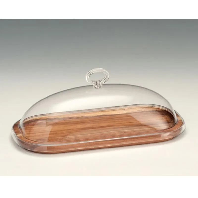 Zicco ZCP-746 Ahşap Altlı Akrilik Kapaklı Fanus, 14x29.5 cm
