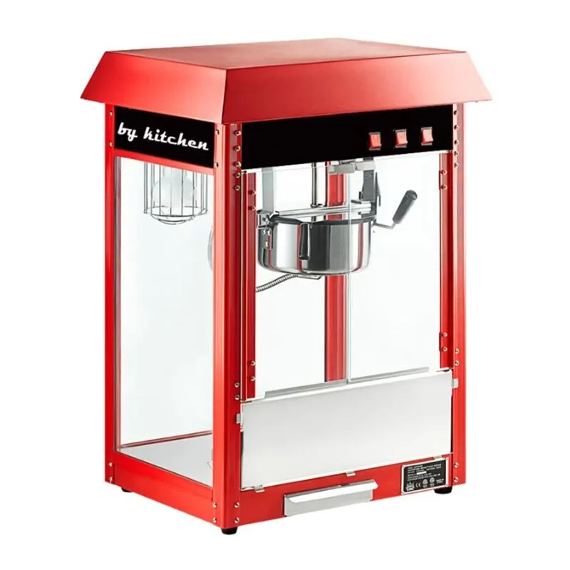By Kitchen DPM-K Popcorn Mısır Patlatma Makinesi, 56x41x7 cm, Kırmızı