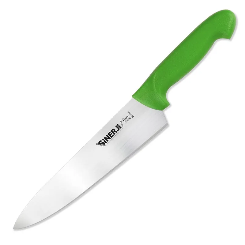 Sinerji Passion No 2 Plastik Saplı Şef Bıçağı, 20.5 cm, Yeşil