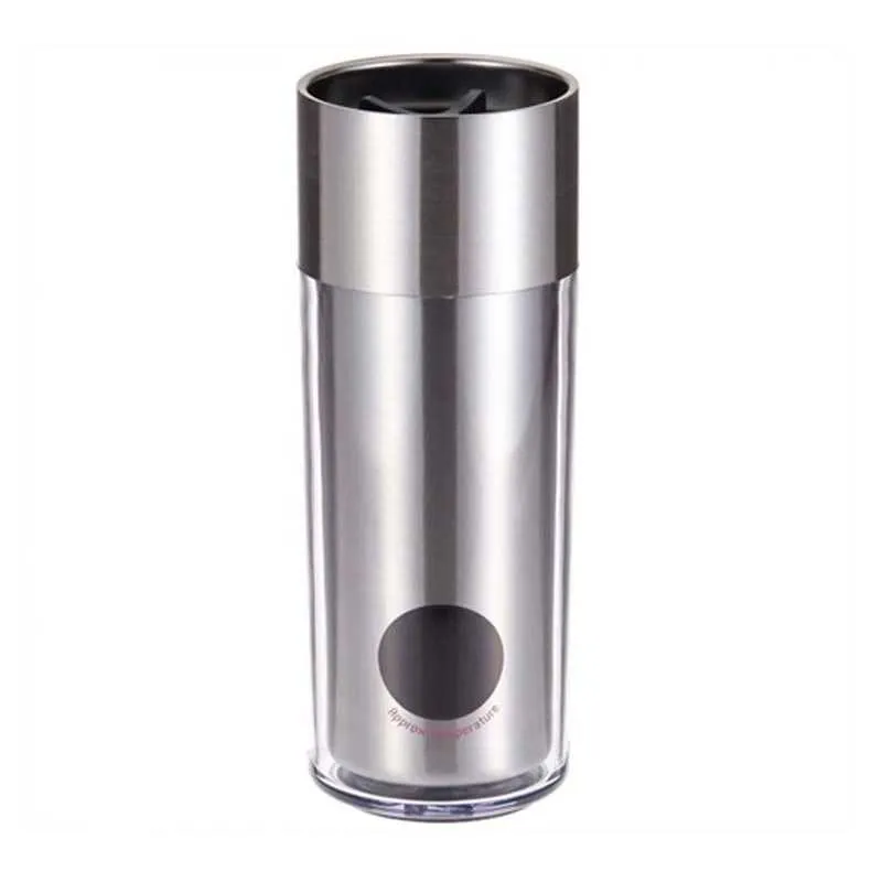 Les Artistes Smart Mug & Termos, Sıcaklık Göstergeli, 300 ml, Gümüş