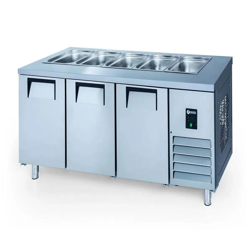 Iceinox STS 515 CR Servis Tip 3 Kapılı Buzdolabı, 200x70x85 cm