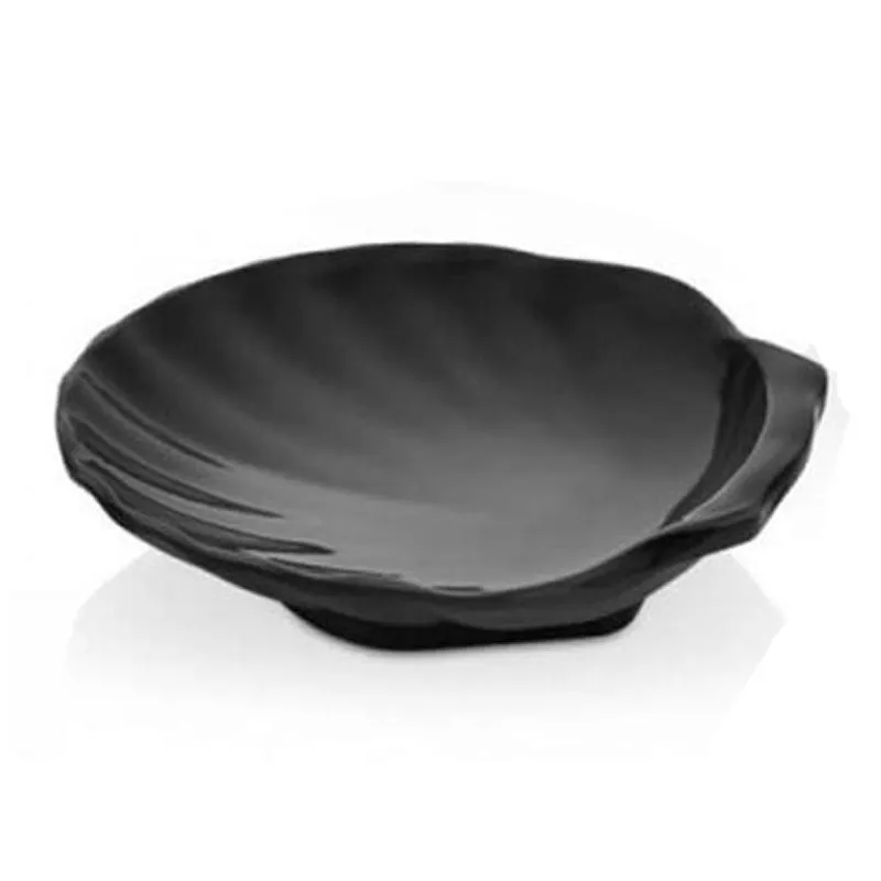 Külsan Thermoset Ramekin, Minimal, İstiridye Model, 10.5 cm, 80 ml, Siyah