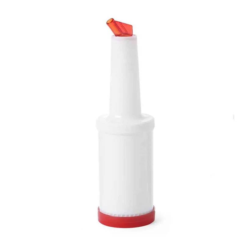 Biradlı Sos ve Kokteyl Şurup Dökücü, 1 L, Kırmızı